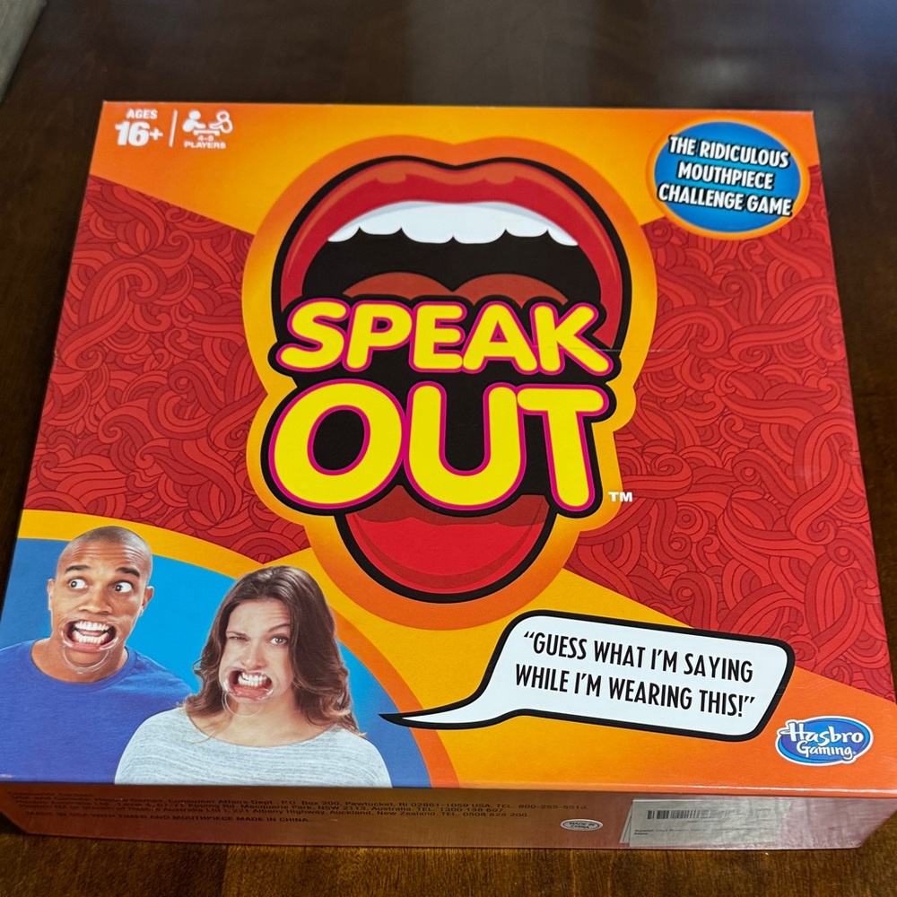 Hasbro Speak Out Game - Red and Yellow Box - Used once